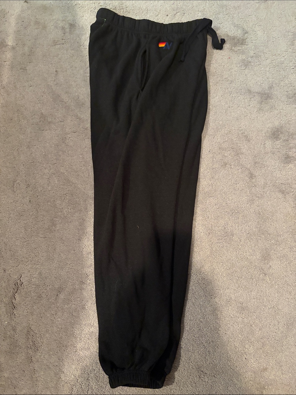 Aviator Nation Unisex Black unisex Lightning Bolt Sweatpants NWOT- S - Picture 10 of 14